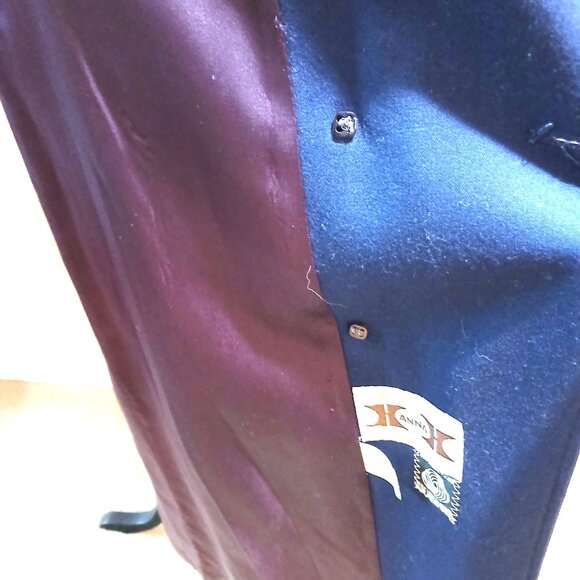 VINTAGE Midi Winter Coat - 100% Virgin Wool - Picture 13 of 15